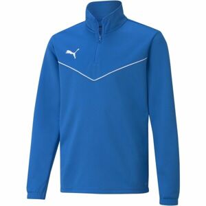 Puma TEAMRISE 1 4 ZIP TOP JR Fiú pulóver, kék, méret