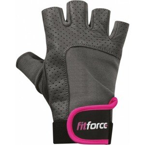 Fitforce PFR01 Fitness kesztyű, szürke, méret