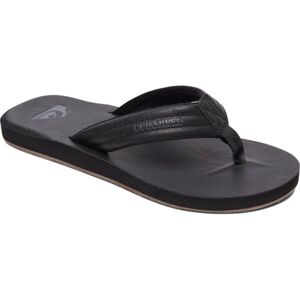 Quiksilver CARVER NUBUCK Férfi flip-flop papucs, fekete, méret 47