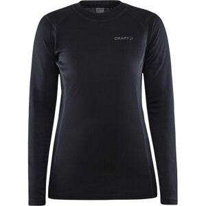 Craft CORE WARM BASELAYER LS Női funkcionális póló, fekete, méret