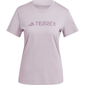 adidas TERREX CLASSIC LOGO TEE Női felső, rózsaszín, méret