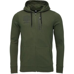 Umbro TERRACE ZIP HOODIE Férfi pulóver, khaki, méret