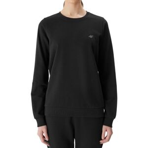 4F SWEATSHIRT BASIC Női pulóver, fekete, méret