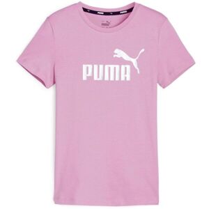 Puma ESSENTIALS LOGO TEE G Lány póló, rózsaszín, méret