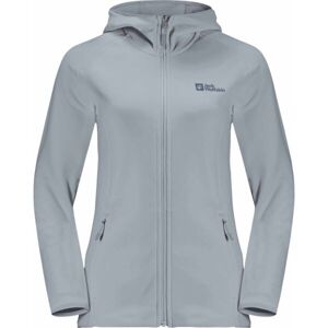 Jack Wolfskin BAISELBERG HOODED FZ W Női fleece dzseki, világoskék, méret