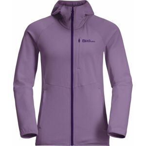 Jack Wolfskin KOLBENBERG HOODED FZ W Női fleece dzseki, lila, méret