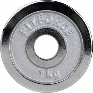 Fitforce Súlytárcsa 1KG KRÓM 30MM Súlytárcsa, ezüst, méret