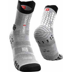 Compressport PRO RACING SOCKS V3.0 TRAIL Futózokni, szürke, méret