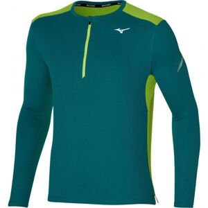 Mizuno DRY AERO FLOW LS HZ Férfi hosszú ujjú funkcionális felső, sötétzöld, méret