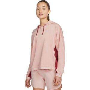 Nike TF PACER HOODIE W Női pulóver futáshoz, lazac, méret