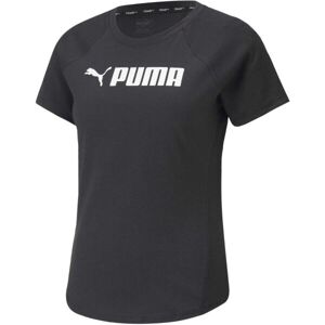 Puma PUMA FIT LOGO TEE Női póló, fekete, méret