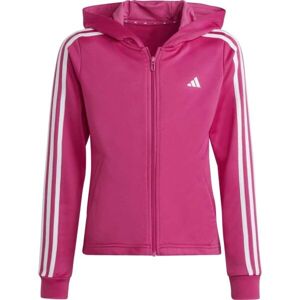 adidas TR-ES 3S FZH Lány edzőpulóver, rózsaszín, méret