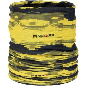 Finmark FSW-204 Multifunkcionális kendő fleece béléssel, sárga, méret