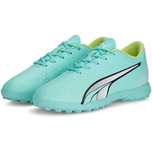 Puma ULTRA PLAY TT JR Gyerek focicipő műfüves pályára, zöld, méret 34.5