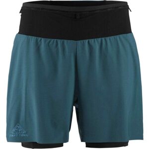 Craft PRO TRAIL 2IN1 SHORTS M Férfi rövidnadrág futáshoz, zöld, méret