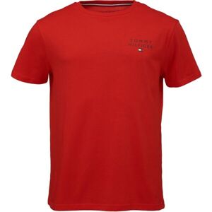 Tommy Hilfiger TH ORIGINAL-CN SS TEE LOGO Férfi póló, piros, méret