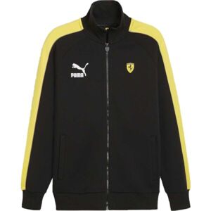 Puma FERRARI RACE ICONIC T7 TRACK JACKET Férfi cipzáros pulóver, fekete, méret