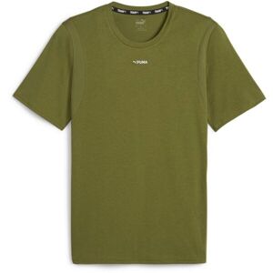 Puma FIT TRIBLEND ULTRABREATHE TEE Férfi póló sportoláshoz, khaki, méret