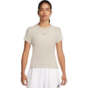 Nike SPORTSWEAR CHILL KNIT Női póló, bézs, méret