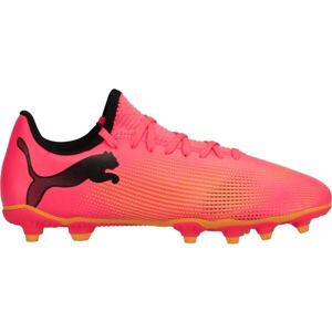 Puma FUTURE 7 PLAY FG/AG JR Gyerek futballcipő, narancssárga, méret 34.5