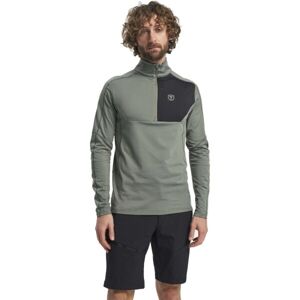 TENSON TXLITE HALF ZIP Férfi pulóver, sötétzöld, méret