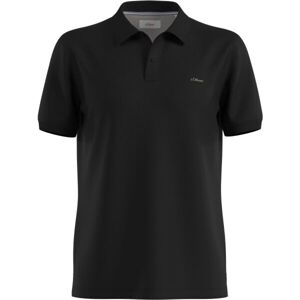 s.Oliver RL POLO SHIRT Férfi galléros póló, fekete, méret