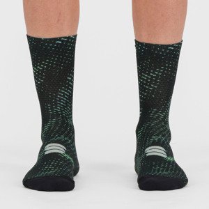 SPORTFUL Klasszikus kerékpáros zokni - SUPERGIARA - zöld/fekete
