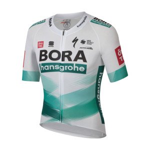 SPORTFUL Rövid ujjú kerékpáros mez - BOMBER BORA TOUR DE FRANCE - fehér/zöld