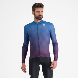 SPORTFUL Hosszú ujjú kerékpáros mez - ROCKET THERMAL - kék/lila