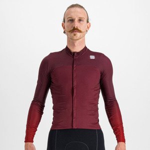 SPORTFUL Hosszú ujjú kerékpáros mez - BODYFIT PRO - bordó