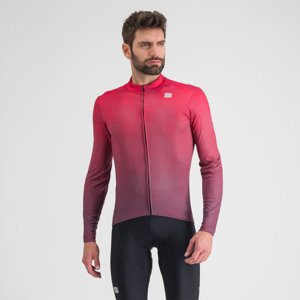 SPORTFUL Hosszú ujjú kerékpáros mez - ROCKET THERMAL - piros/lila