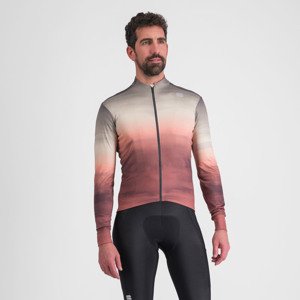 SPORTFUL Hosszú ujjú kerékpáros mez - FLOW SUPERGIARA THERMAL - bézs/barna