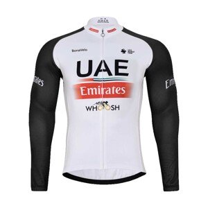BONAVELO Hosszú ujjú kerékpáros mez - UAE 2023 - piros/fehér/fekete