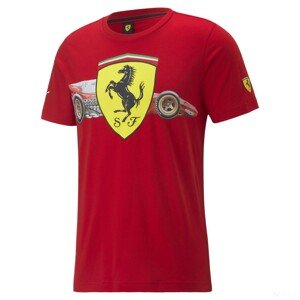 Ferrari Race Heritage Big Shield Póló Rosso Corsa 2022